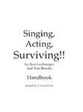 SINGING ACTING SURVIVING Vocal Solo & Collections sheet music cover
